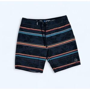 SALT LIFE BOARD SHORTS SIZE 34 MULTICOLORED STRIPED‎